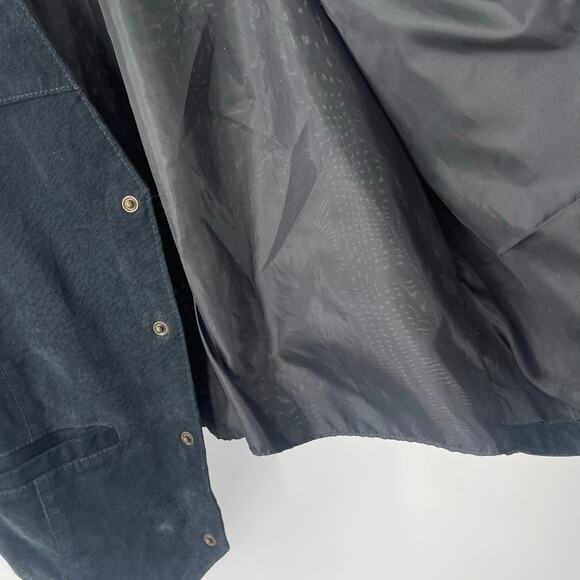 VINTAGE Vest Medium Leather John L. Blair Personal Choice Black Western Country - Picture 11 of 11